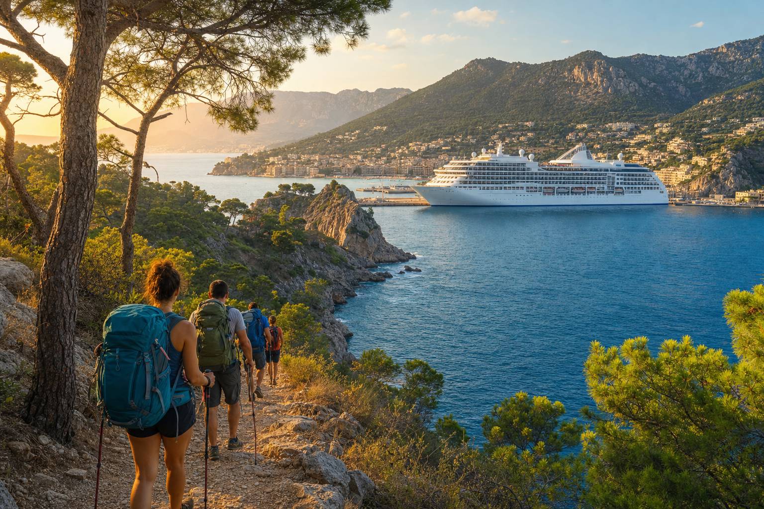 Excursiones de senderismo desde puertos del Mediterráneo: las mejores paradas para amantes de la montaña